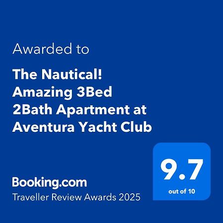 The Nautical! Amazing 3Bed 2Bath Apartment At Aventura Yacht Club Экстерьер фото